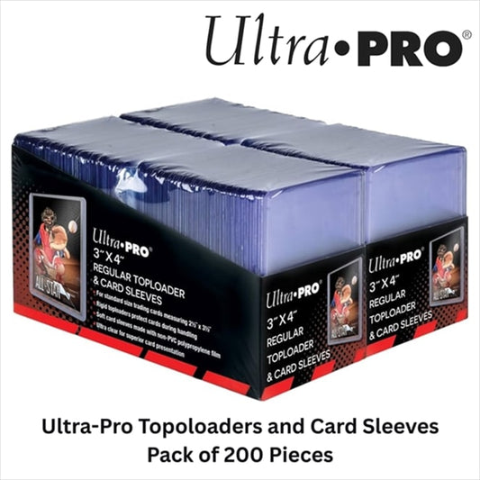 Accessories - Ultra-Pro Toploaders 3X4" 200 pieces